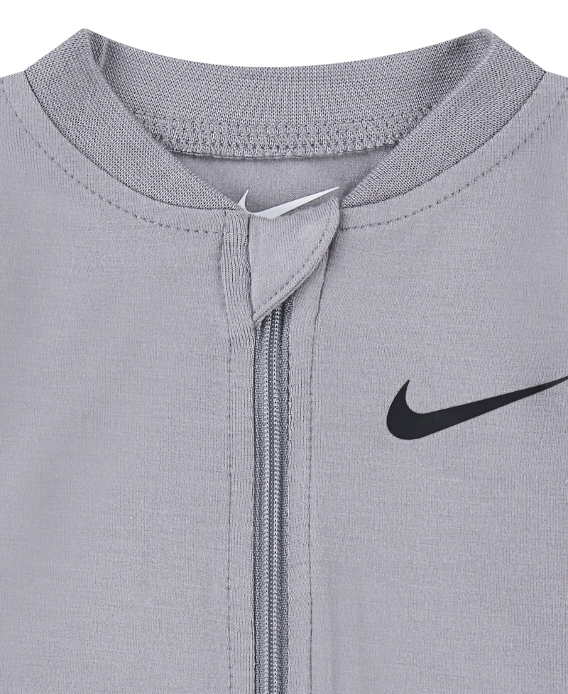 Nike Baby Essentials Viscose Long-Sleeve Footed Coveralls, 2 Pack