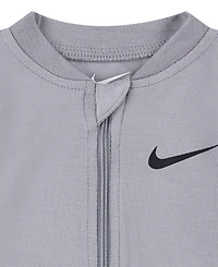 Nike Baby Essentials Viscose Long-Sleeve Footed Coveralls, 2 Pack