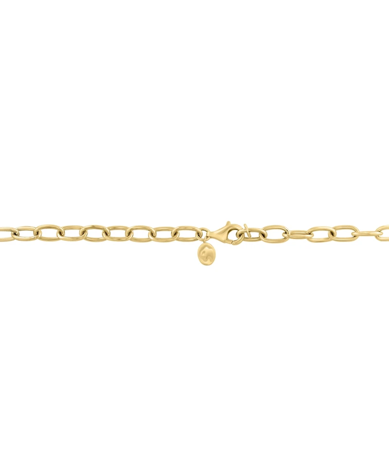 Effy Multi-Gemstone Bezel Dangle 18" Collar Necklace (6-1/3 ct. t.w.) in 14k Gold-Plated Sterling Silver