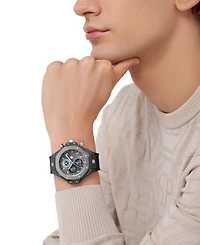 Philipp Plein Men's Chronograph Royal Black Silicone Strap Watch 46mm