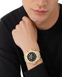 Philipp Plein Men's Chronograph Royal Black Silicone Strap Watch 46mm