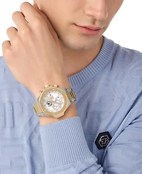 Philipp Plein Men's Chronograph Royal Two-Tone Bracelet Watch 46mm