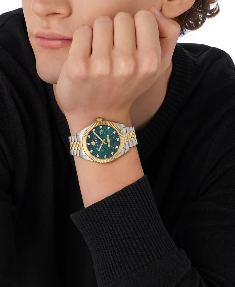 Philipp Plein Men's Date Superlative Two-Tone Stainless Steel Bracelet Watch 41mm