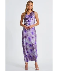 Quiz Women's Floral Cowl Maxi Dress