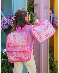 Packed Party Backpack, Women's Fashion Shoulder Knit Book Bag Trendy Unicorn Confetti Look for Work and Travel (Pink - Sweet Tart