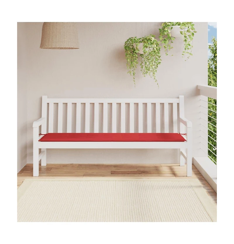 Garden Bench Cushion Red 70.9"x19.7"x1.2" Oxford Fabric