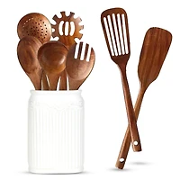 Cheer Collection Piece Wooden Spatula Set