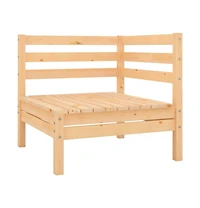 Patio Corner Sofas 2 pcs Solid Wood Pine