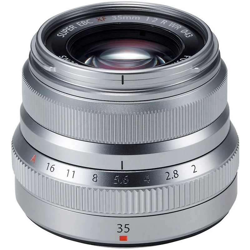 Fujifilm Xf 35mm f/2 R Wr Lens, Silver