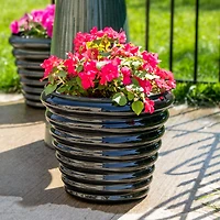 Molly Metal Indoor or Outdoor Planter with Drainage Hole