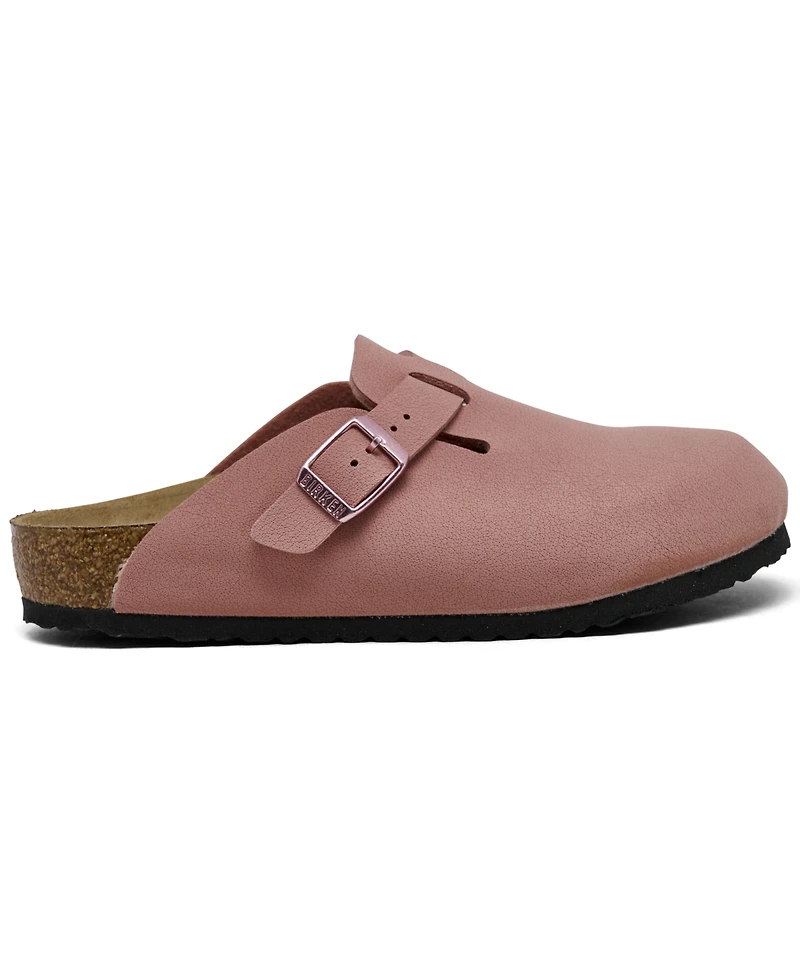 Birkenstock Little Girls Boston Suede Leather Clogs from Finish Line
