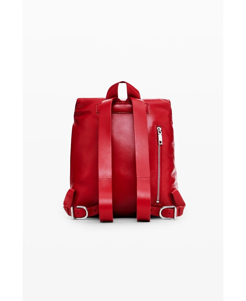 Desigual Women's Medium padded 100% leather backpack
