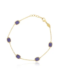 The Lovery Amethyst Icon Bracelet 14K Gold