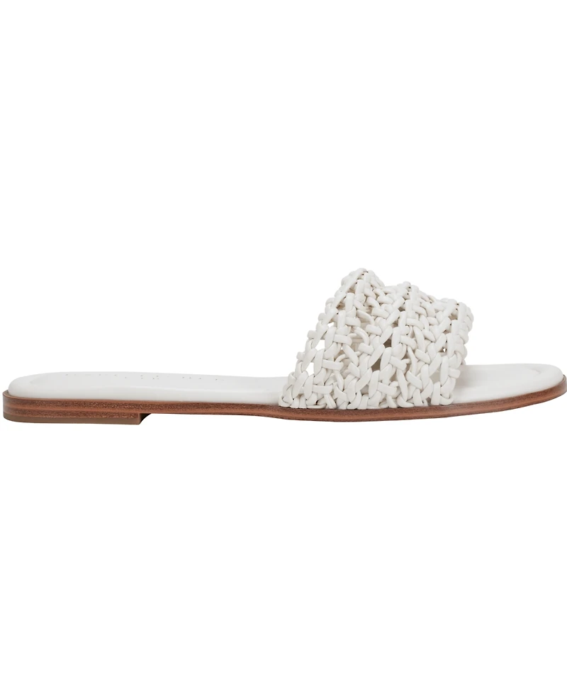 Marc Fisher Ltd Women's Vickee Woven Flat Slide Sandals