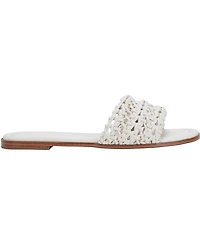 Marc Fisher Ltd Women's Vickee Woven Flat Slide Sandals