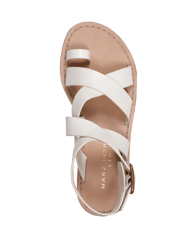 Marc Fisher Ltd Women's Lollie Strappy Flat Sandals