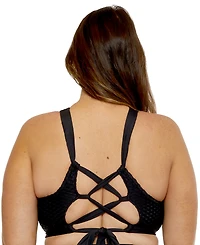 Becca Etc Plus Castaway Textured High-Neck Bikini Top