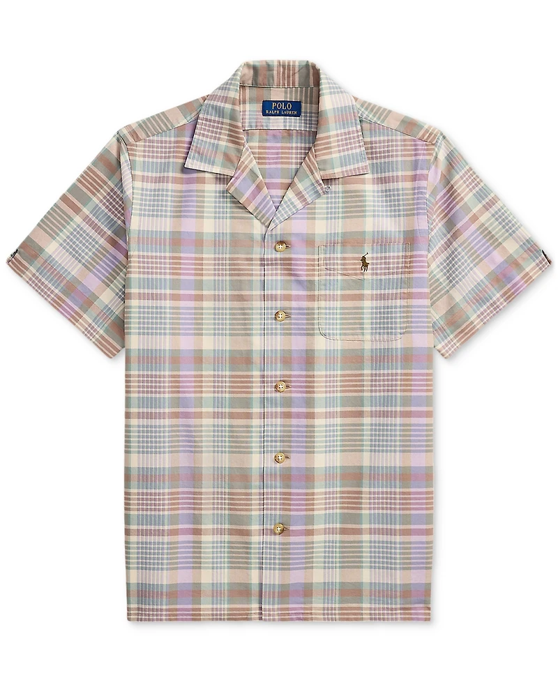 Polo Ralph Lauren Men's Classic-Fit Plaid Oxford Camp Shirt
