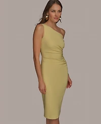 Donna Karan New York Women's Asymmetric-Neck Sheath Dress