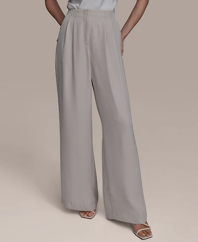 Donna Karan New York Women's Pleated Wide-Leg Pants