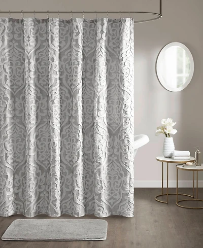 Madison Park Odette Jacquard Shower Curtain, 72" x