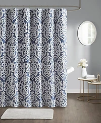 Madison Park Odette Jacquard Shower Curtain, 72" x