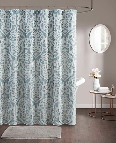 Madison Park Odette Jacquard Shower Curtain, 72" x