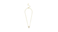 Rivka Friedman 18K Gold Clad Elongated Heart Necklace
