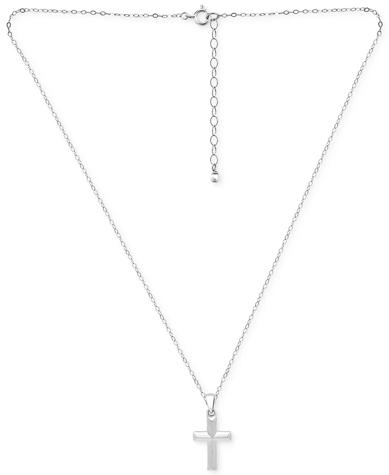 Giani Bernini Cross Pendant Necklace in 18k Gold-Plated Sterling Silver (also in Sterling Silver), 16" + 2" extender, Exclusively at Macy's