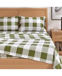 Linery & Co. 100% Turkish Cotton Flannel Printed Sheet Set