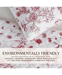 Linery & Co. Festive Holiday Reversible Microfiber Quilt Set with Shams