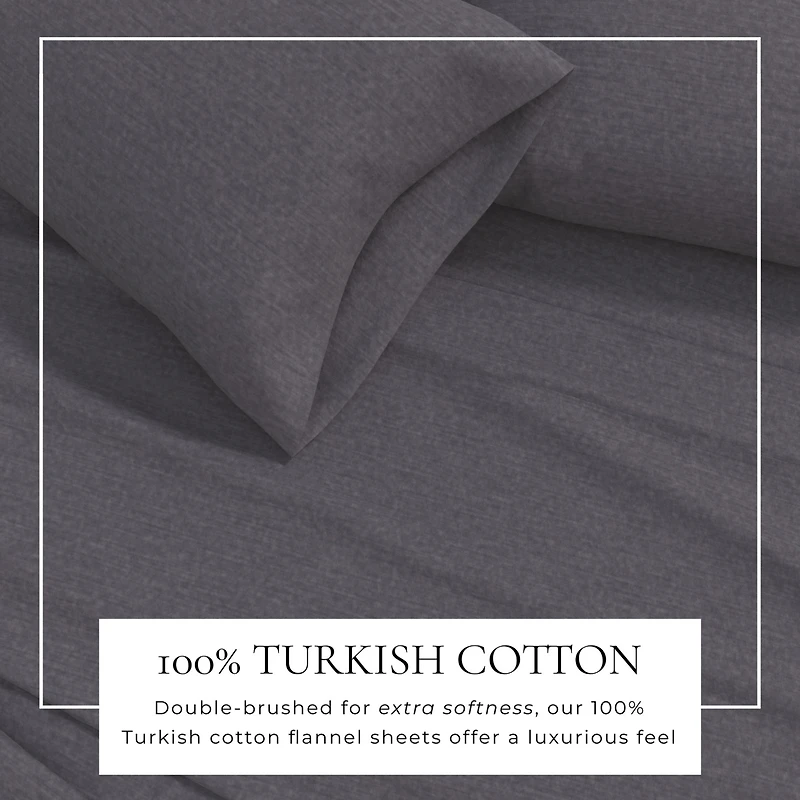 Linery & Co. Cotton Blend Flannel Sheet Set