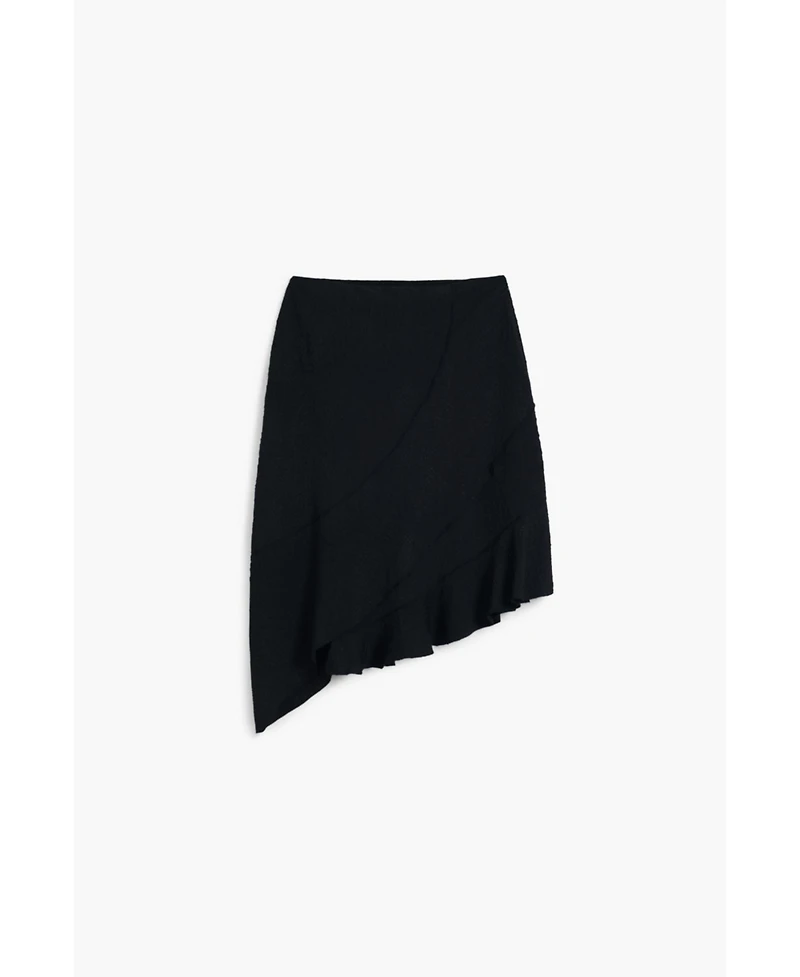 Desigual Women's Asymmetric texture skirt