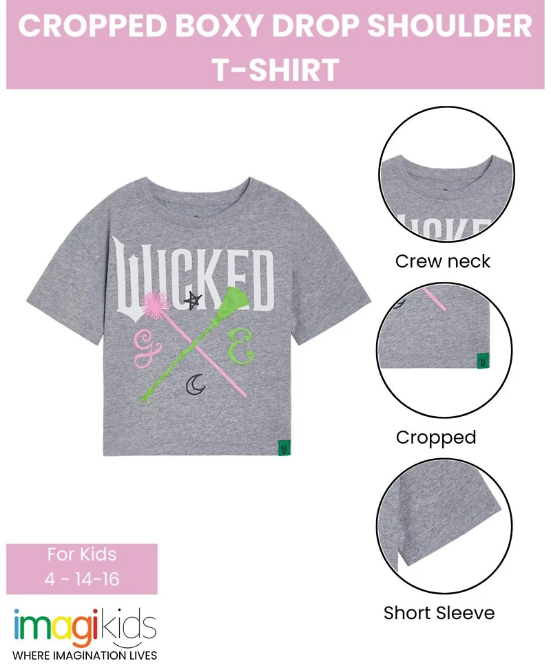 Wicked Girls Universal Studios Boxy Drop Shoulder T-Shirt