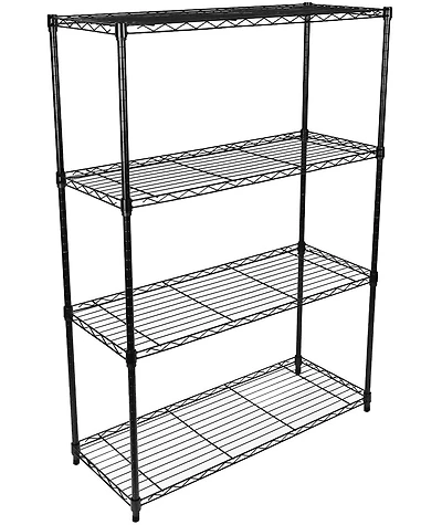 Simple Deluxe 4-Tier Heavy Duty Storage Shelving Unit ,Black,36Lx14Wx54H inch, 1 Pack