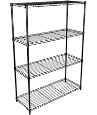 Simple Deluxe 4-Tier Heavy Duty Storage Shelving Unit ,Black,36Lx14Wx54H inch, 1 Pack