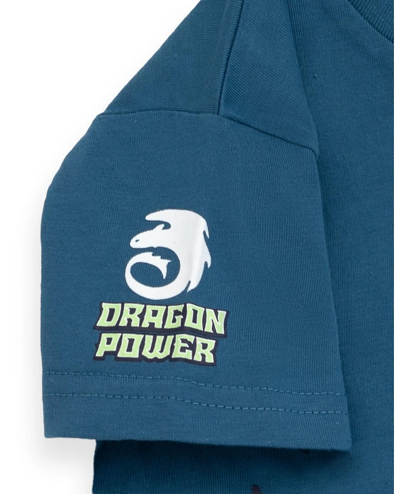 How to Train Your Dragon Boys DreamWorks Toothless T-Shirt and French Terry Shorts Outfit Set