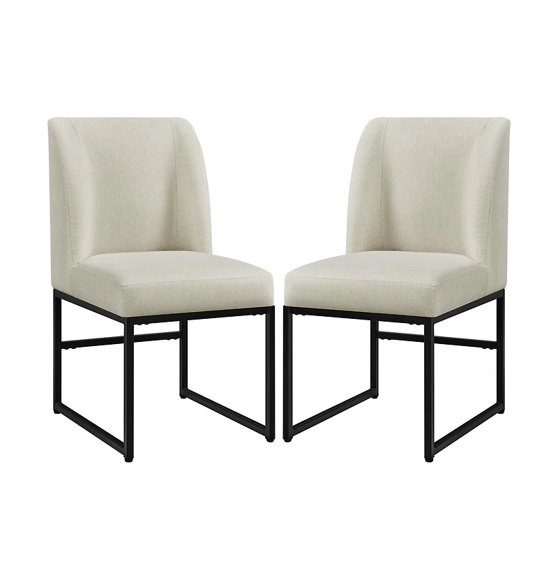Yaheetech Upholstered Fabric Dining Room Chairs