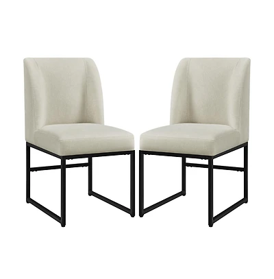 Yaheetech Upholstered Fabric Dining Room Chairs