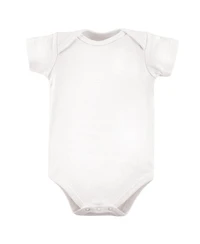 Luvable Friends Cotton Bodysuits 24pk, White, 0-24 Months