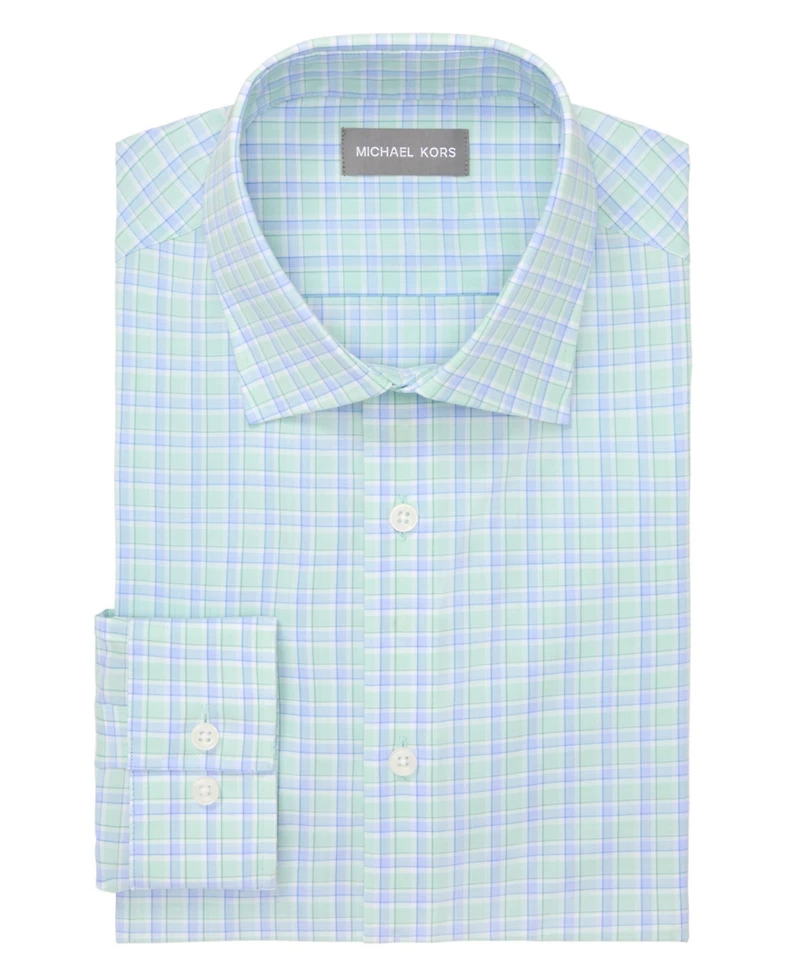 Michael Kors Men's Regular-Fit Check Dress Shirt