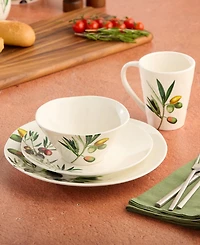 Certified International Olivia Dinner Plates, Set of 4, Service for 4