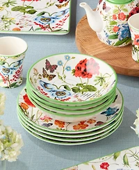 Certified International Greenhouse Soup Bowls, Set of 4, Service for 4
