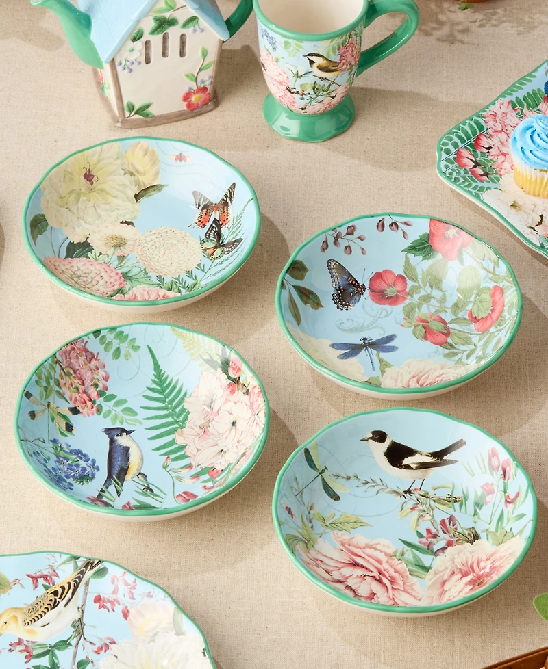 Certified International Flora Soup Bowls, Set of 4, Service for 4