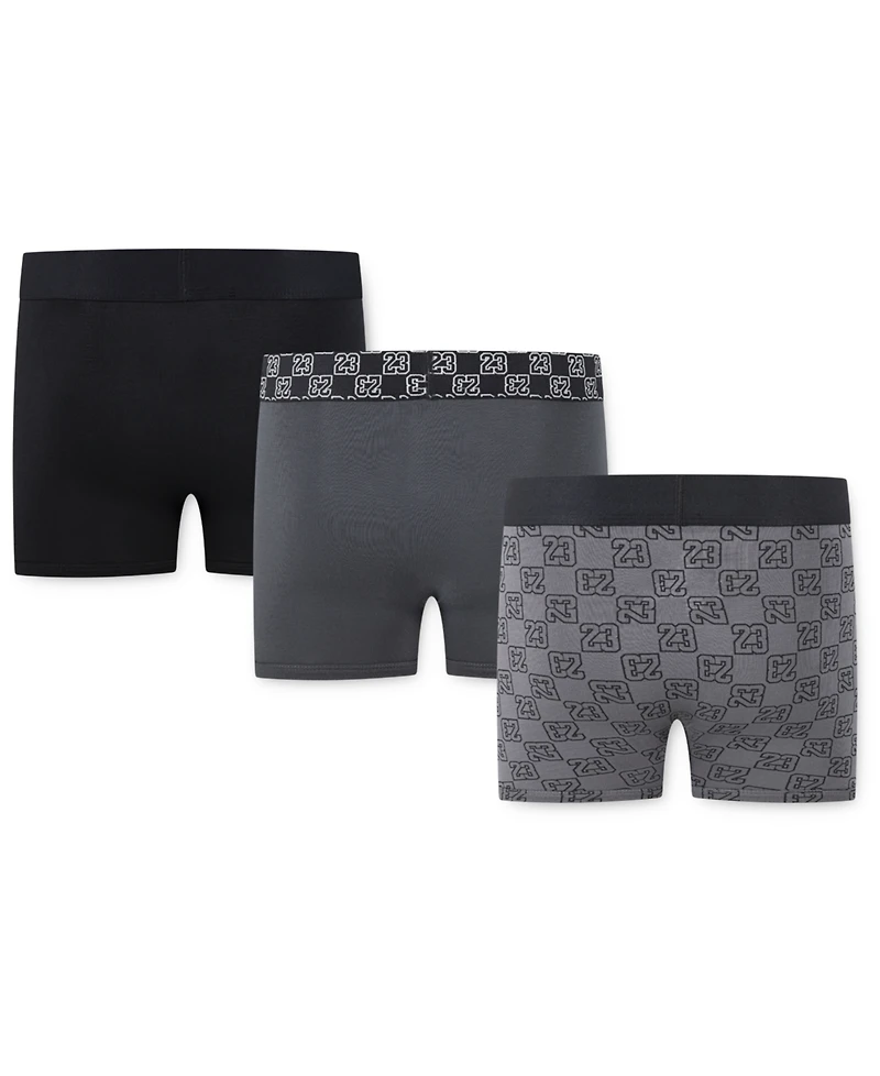 Jordan Big Boys 23 Monogram Boxer Briefs, 3 Pack