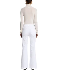 7 For All Mankind Women's Dojo Tailorless Patch-Pocket Bootcut Jeans