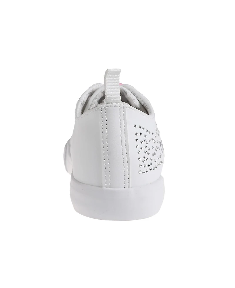 Bebe Little Girls Low Top with Rhinestone Spray Sneakers