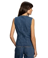 Sanctuary Women's Maritime Button-Front Denim Vest