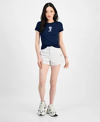 Madden Girl Juniors' High Rise Utility Shorts