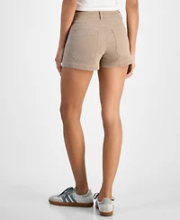 Indigo Rein Juniors' High-Rise Utility-Pocket Shorts